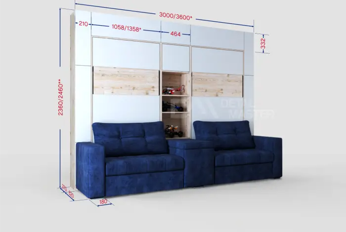 Шкаф-кровать трансформер "Twin 2.0"